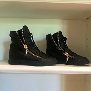 Giuseppe Zanotti , black leather sneakers never worn